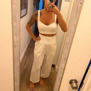 NWOT Free People White 2 Piece Set